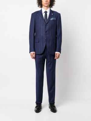 Pruhovaný oblek Luigi Bianchi Mantova modrý