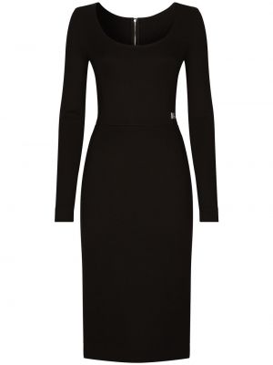 Midi šaty Dolce & Gabbana čierna
