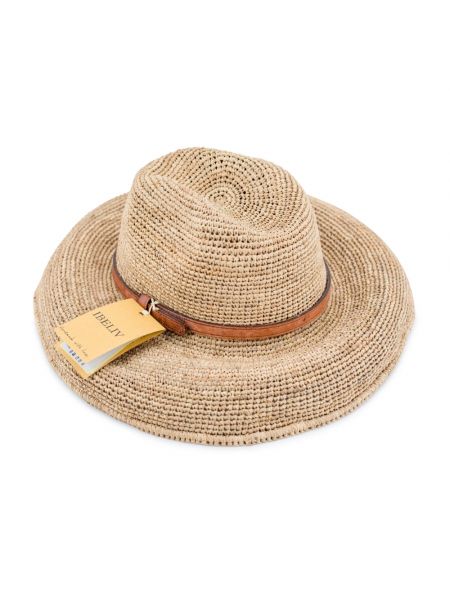 Sombrero de cuero Ibeliv marrón