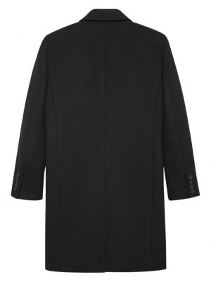 Woll mantel Saint Laurent schwarz