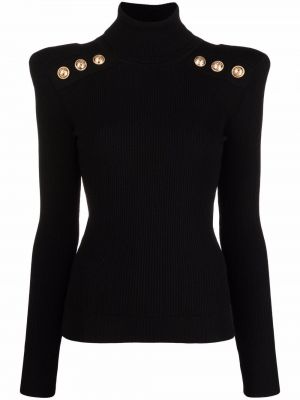 Turtleneck Balmain svart