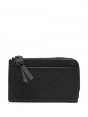 Kožená peňaženka Longchamp čierna