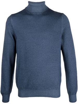 Вълнен пуловер Barba синьо