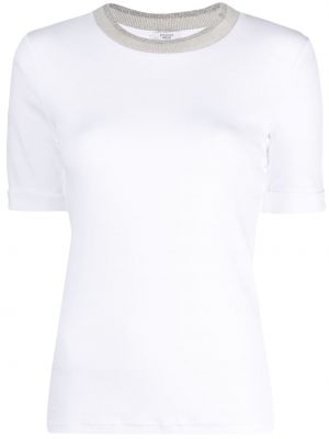 T-shirt col rond Peserico blanc