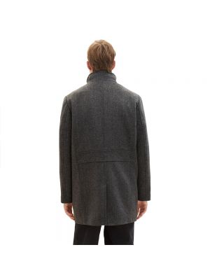 Шерстяное пальто Tom Tailor серое