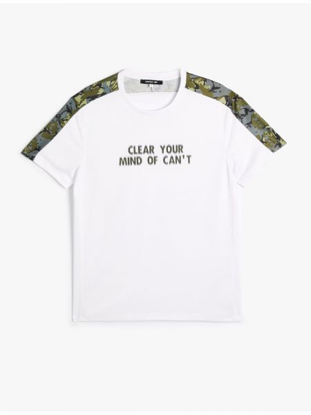 Polo majica s printom s camo uzorkom Koton