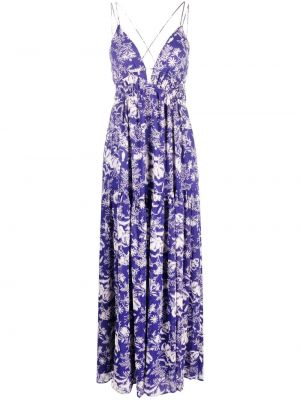 Платье с принтом Ba&sh, фиолетовое