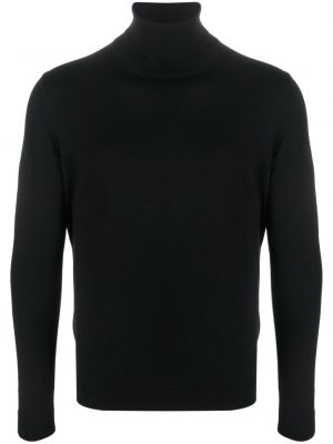 Вълнен пуловер от мерино вълна Roberto Collina черно