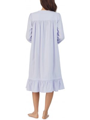 Фланелевое платье-рубашка с длинным рукавом Eileen West синее