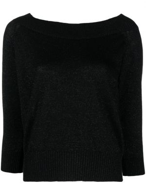 Volneni pulover D.exterior črna
