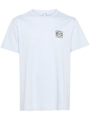 Sportiska stila kokvilnas t-krekls ar izšuvumiem Loewe