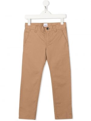 Pantaloni chino Boss Kidswear beige