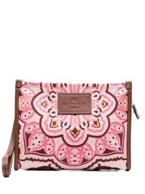 Paisley trykt clutch Etro rosa