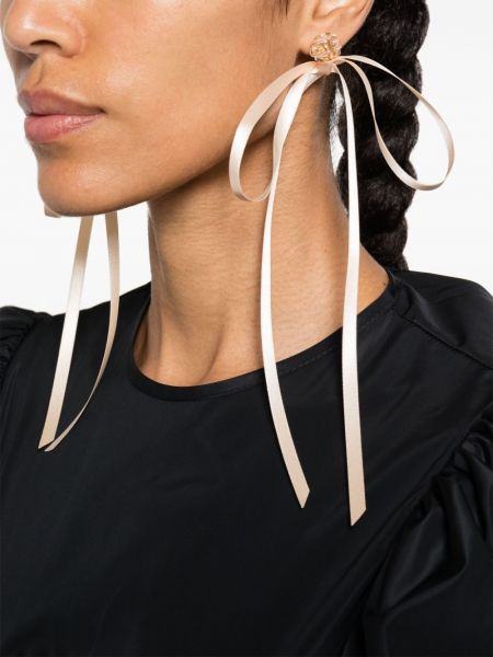 Boucles d'oreilles avec noeuds avec perles Simone Rocha