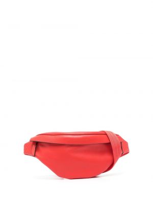 Kožený pásek Longchamp červený