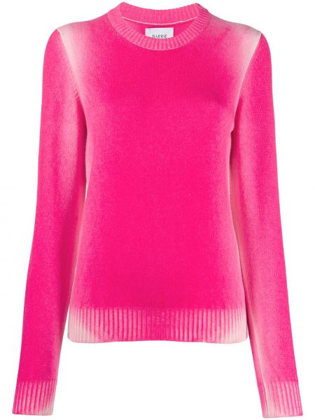 Jersey de tela jersey con efecto degradado de cuello redondo Barrie rosa