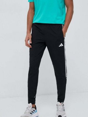 Панталон с апликация Adidas Performance черно
