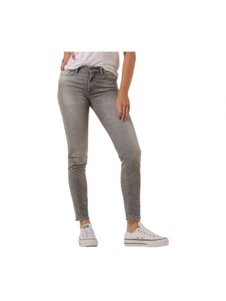 Retro slim fit skinny jeans 7 For All Mankind grau