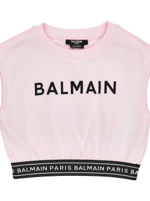 Bomull vest for jenter Balmain Kids rosa