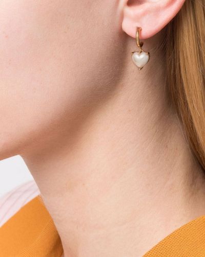 Boucles d'oreilles avec perles à boucle de motif coeur Kate Spade