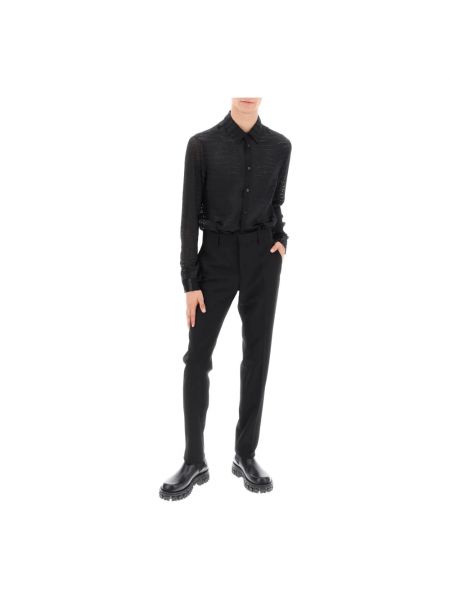 Spodnie Versace czarne
