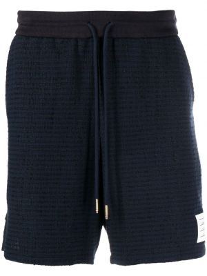 Shorts de sport à rayures Thom Browne bleu