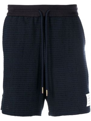 Pantaloncini sportivi a righe Thom Browne blu