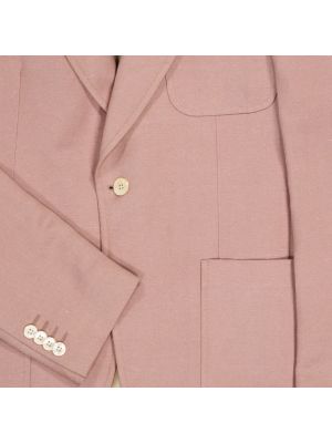 Chaqueta con botones de lino Lardini rosa