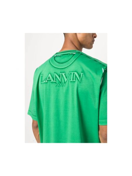Camiseta de algodón Lanvin verde