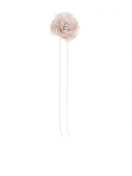 Копринена брошка на цветя Max Mara
