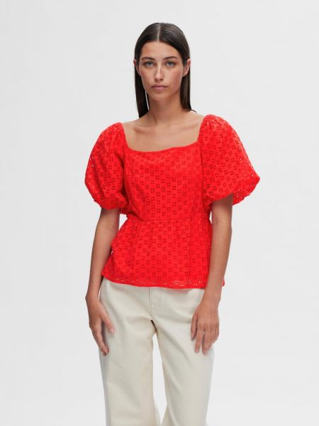 Camicia Selected Femme rosso