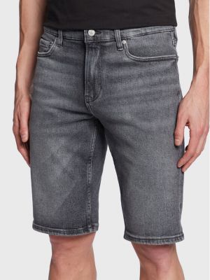 Slim fit farmer rövidnadrág Calvin Klein Jeans szürke