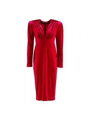 Sukienka midi z długim rękawem Philosophy Di Lorenzo Serafini czerwona