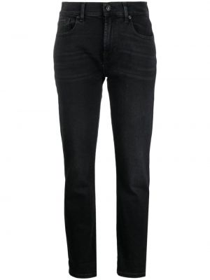 Jeans skinny slim fit 7 For All Mankind nero