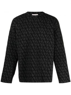 Пуловер Valentino Garavani сиво
