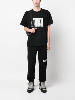 Sporthose aus baumwoll mit print Givenchy schwarz
