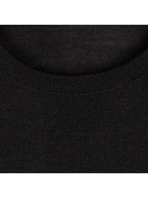 Sweter z okrągłym dekoltem John Smedley czarny