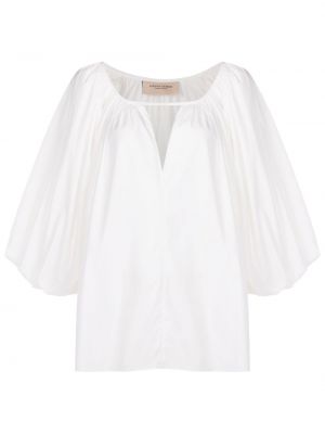 Βαμβακερή μπλούζα Adriana Degreas λευκό