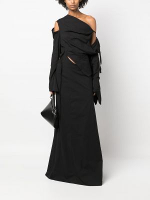 Drapované večerní šaty Ottolinger černé