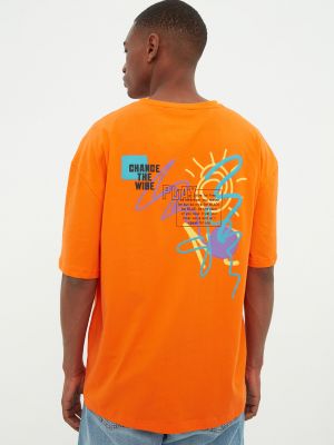 Krekls Trendyol oranžs