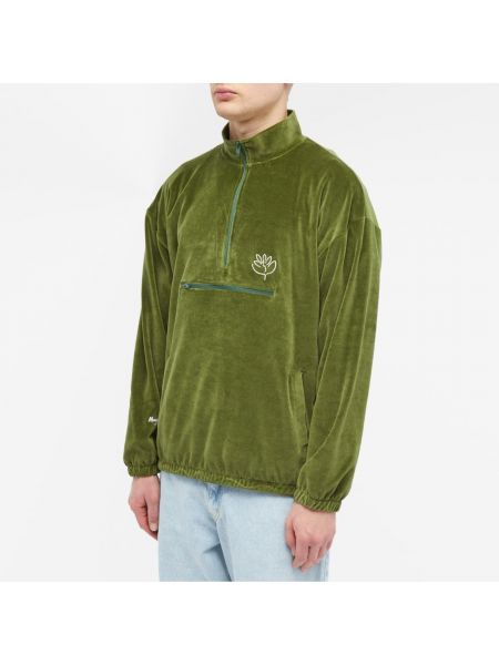 Велюровая куртка на молнии Magenta зеленая