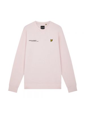 Sweatshirt mit rundhalsausschnitt mit print Lyle & Scott pink