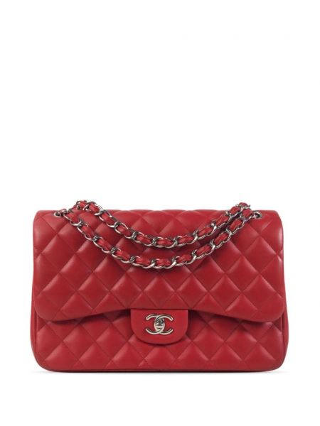 Класически верижни чанти Chanel Pre-owned червено