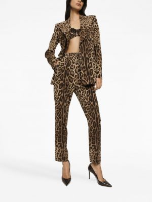 Bikses ar apdruku ar leoparda rakstu Dolce & Gabbana