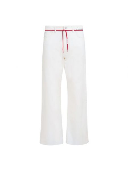 Białe proste spodnie Marni