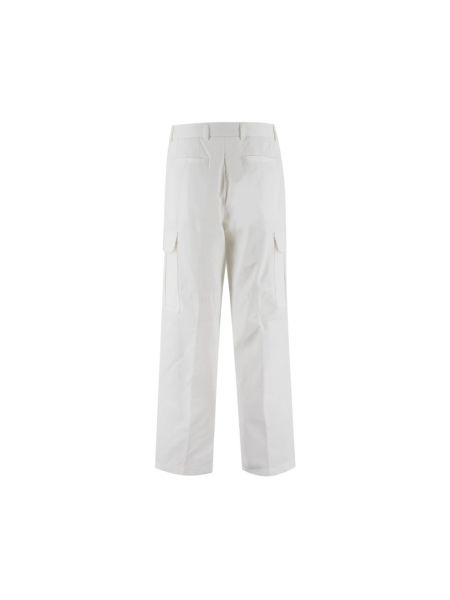 Pantalones cargo con bolsillos Brioni blanco