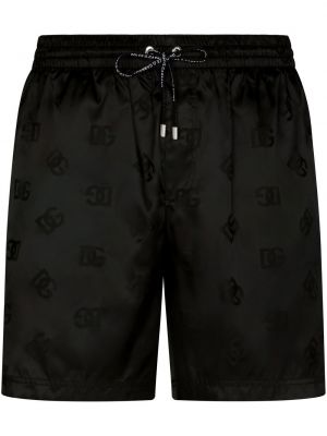 Žakárové šortky Dolce & Gabbana čierna