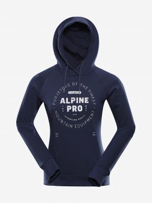 Bavlněná mikina Alpine Pro modrá