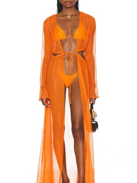 Vestito lungo Bananhot arancione