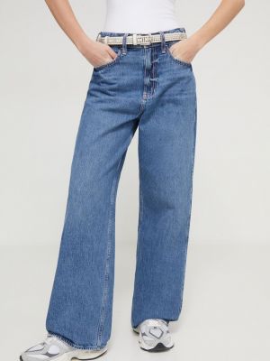 Jeansy z wysoką talią Hollister Co. niebieskie